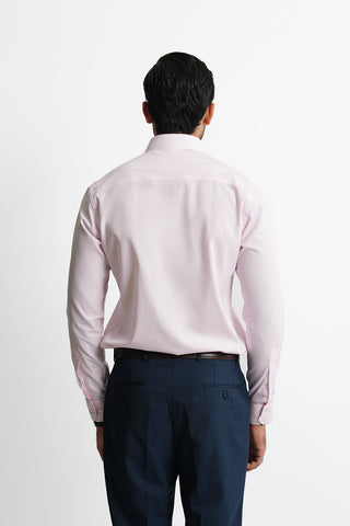 Smart Fit Pink Self Dress Shirt SFS240618-PK