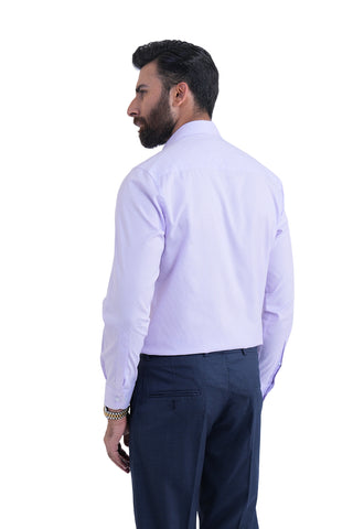 Purple Smart Fit Textured Dress Shirt SFT240137-PUR