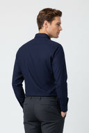 Navy Refined Dress Shirt
