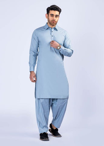 SILVER GREY SHALWAR KAMEEZ