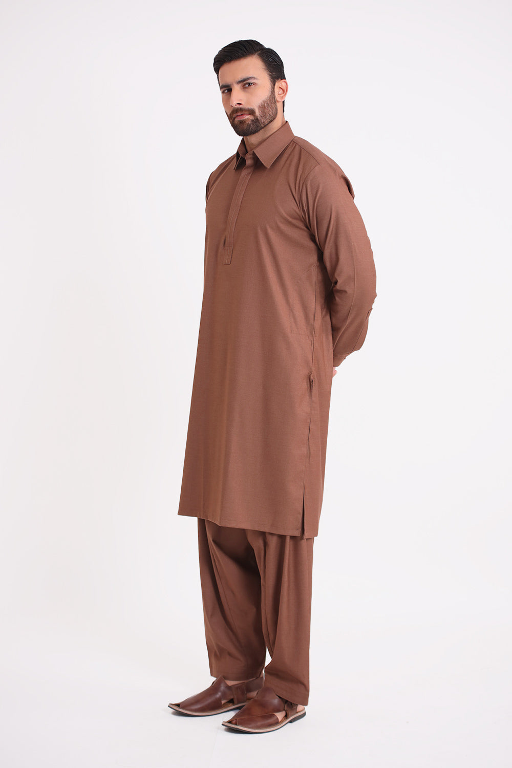 Brown Shalwar Kameez