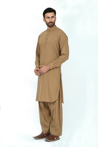 Khaki Shalwar Kameez SK240570-KHI