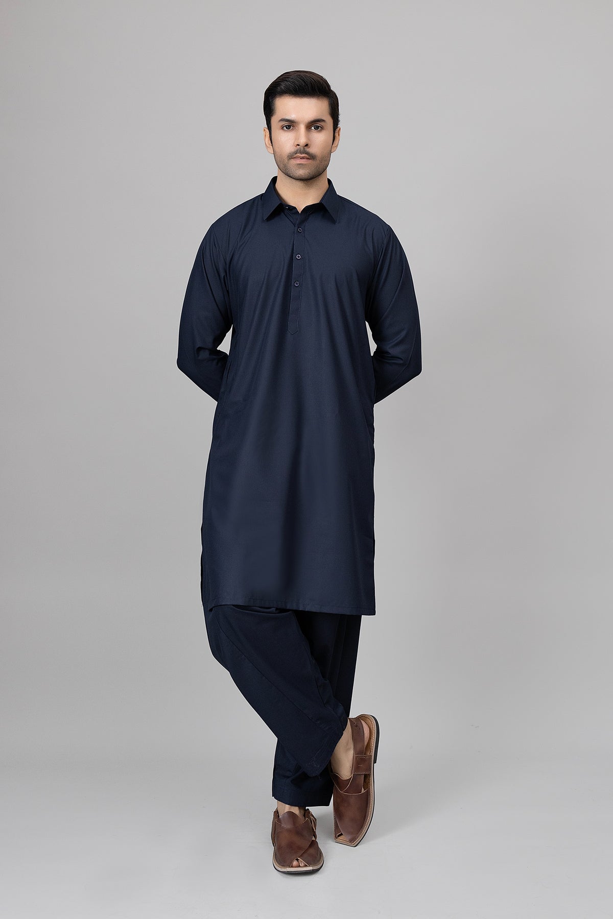 Navy Shalwar Kameez