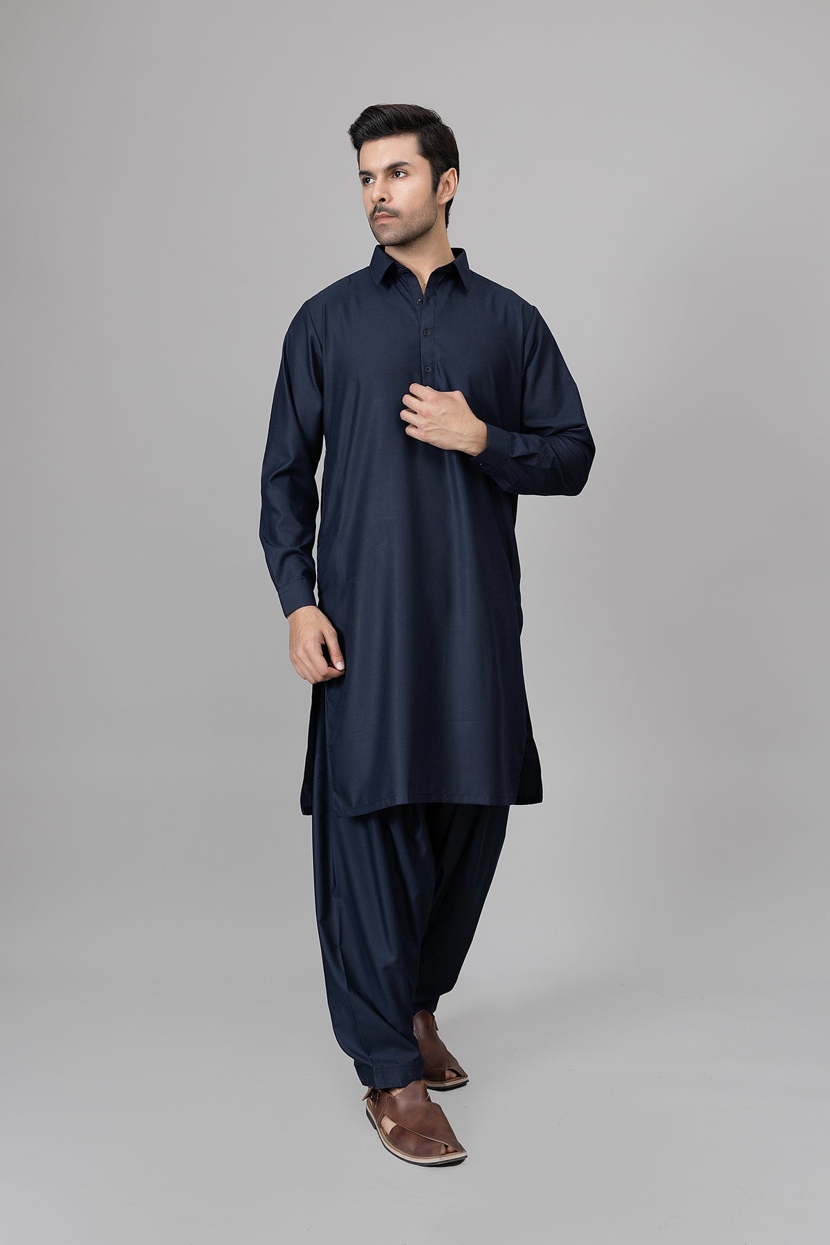 Navy Shalwar Kameez