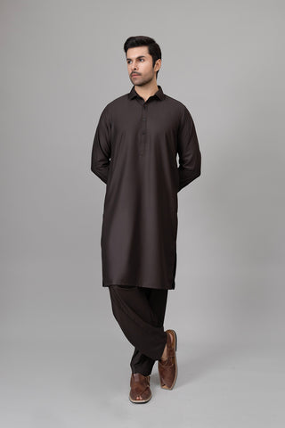 Brown Shalwar Kameez