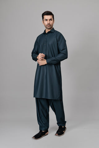 Dark Green Shalwar Kameez
