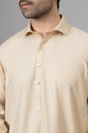 Beige Shalwar Kameez