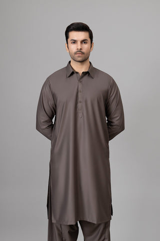 Dark Brown Shalwar Kameez