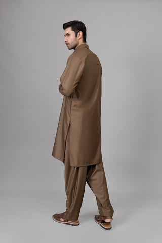 Brown Shalwar Kameez