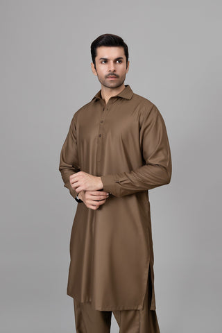 Brown Shalwar Kameez