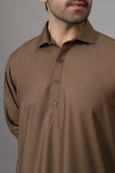 Brown Refined Shalwar Kameez