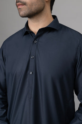 Charcoal Grey Shalwar Kameez