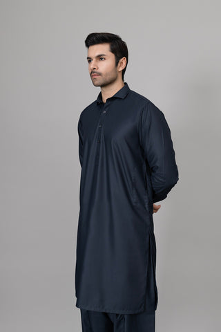 Charcoal Grey Shalwar Kameez