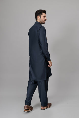 Charcoal Grey Shalwar Kameez