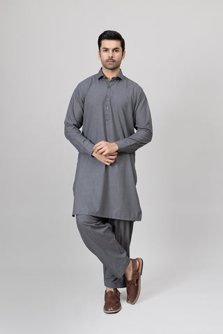 Grey Shalwar Kameez