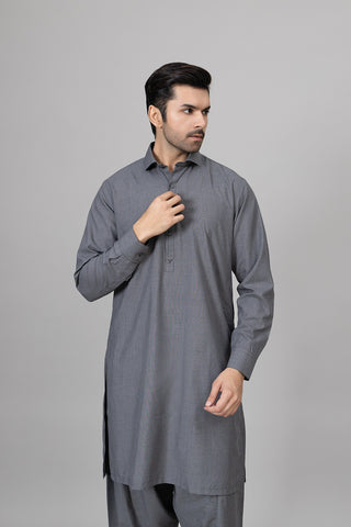 Grey Shalwar Kameez