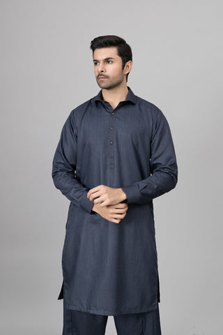 Charcoal Grey Shalwar Kameez