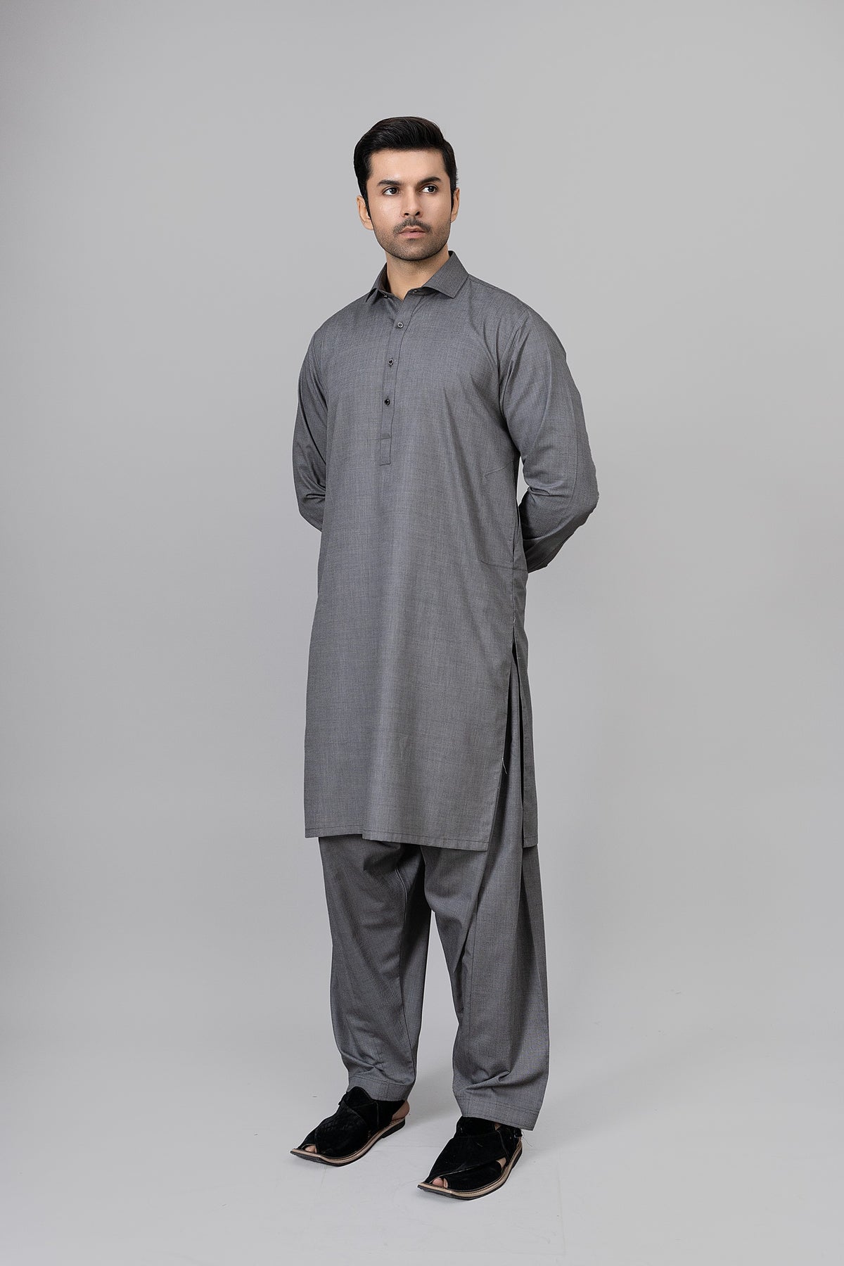 GREY SHALWAR KAMEEZ