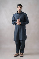 Charcoal Grey Shalwar Kameez