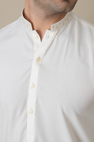 Off White Sovereign Shalwar Kameez