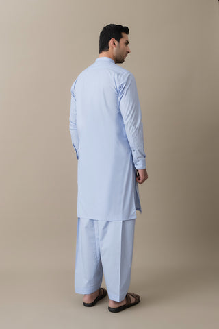 Sky Blue Heritage Shalwar Kameez