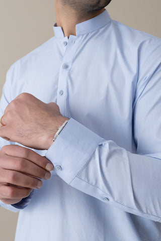 Sky Blue Heritage Shalwar Kameez