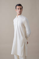 Off White Classic Shalwar Kameez