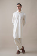 Off White Classic Shalwar Kameez