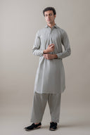 Smoke Green Classic Shalwar Kameez