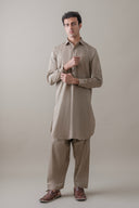 Light Brown Classic Shalwar Kameez