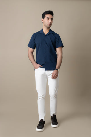 Navy Prestige Casual Shirt