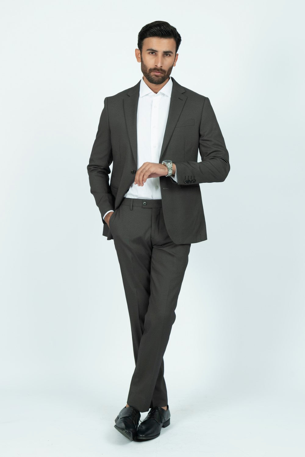 Slim Fit Charcoal Grey Suit SP113-CG