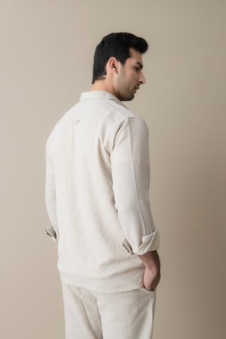 Beige Heritage Casual Shirt