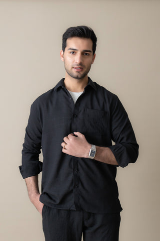 Black Heritage Casual Shirt