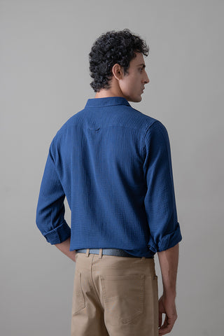 Navy Sovereign Casual Shirt