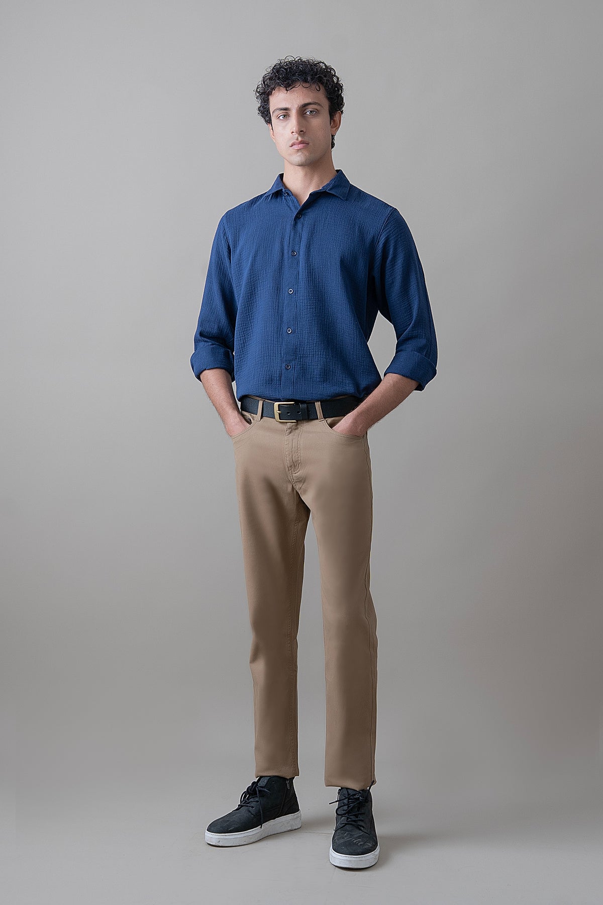 Navy Sovereign Casual Shirt