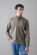 Olive Essential Casual Shirt
