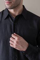 Black Refined Casual Shirt