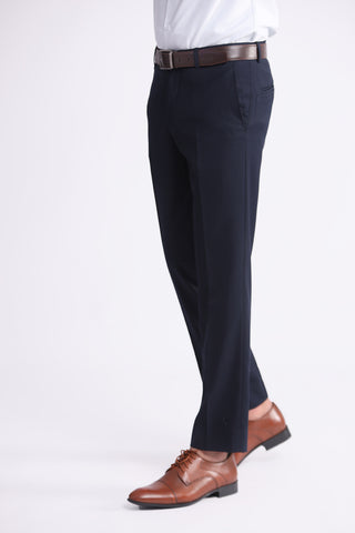 Navy Plain Dress Pant