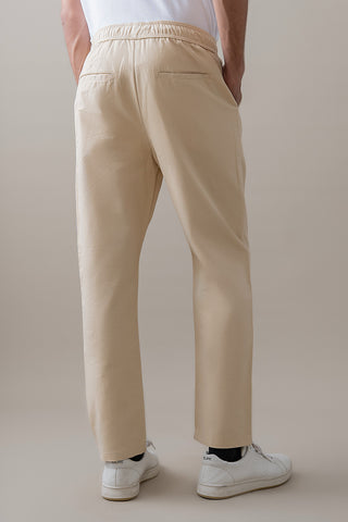 Beige Classic Trouser