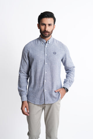 Smart Fit Grey Textured Casual Shirt TS240392-GR