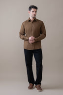 Brown Essential Casual Shirt