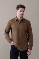 Brown Essential Casual Shirt