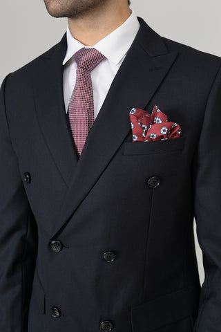 Imp Double Breasted Black Suit