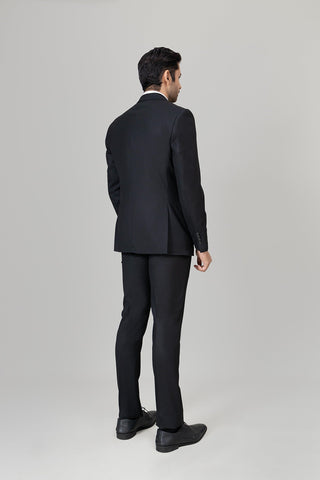 Imp Double Breasted Black Suit