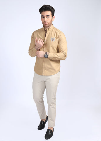 Khaki Plain Casual Shirt P21209-KHI – RoyalTag