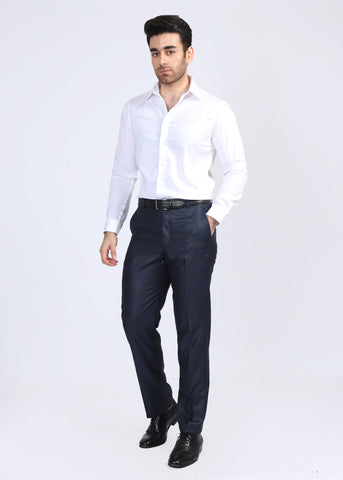 White Textured Dress Shirt SFT22805-WT