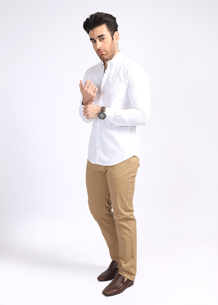 White Lining Casual Shirt L22006-WT