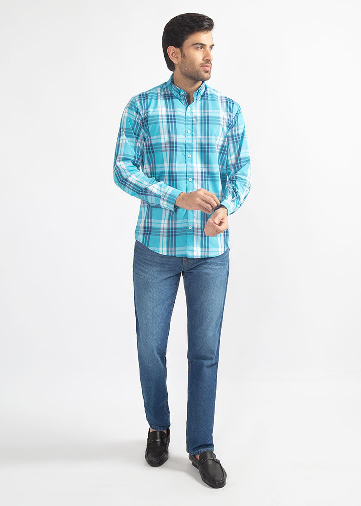 SMART FIT CHECK CASUAL SHIRT  C21103-FR