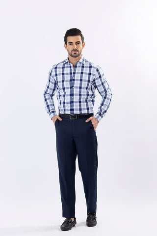 Sky Check Dress Shirt SFC22089-SKY